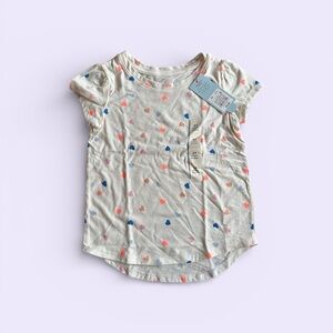 2 Cat & Jack Multicolor Heart Tee